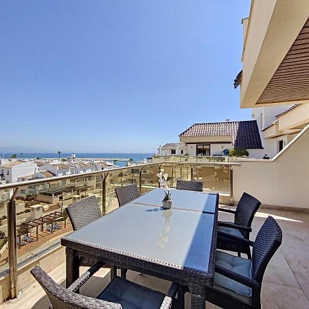 Lovely Apartment With Pool & Sea Views - Marina Del Castillo 2129 Manilva Exteriör bild